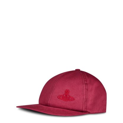 VIVIENNE WESTWOOD Saturn Orb Baseball Cap Men Bordeaux I401  for sale