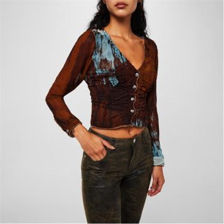 VIVIENNE WESTWOOD Shrunken Cardigan Women Blue O105  for sale