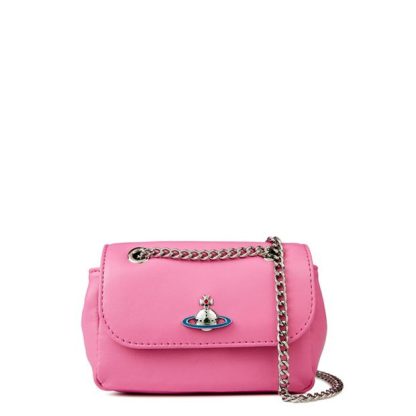 VIVIENNE WESTWOOD Small Derby Crossbody Bag Women Crossbody Bags Pink for sale