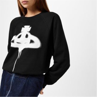 VIVIENNE WESTWOOD Spray Orb Raglan Sweatshirt Women Black  for sale