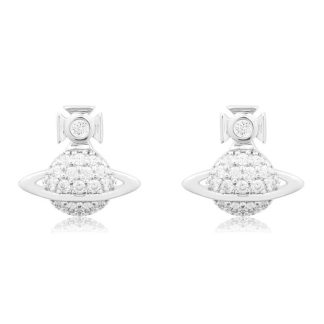 VIVIENNE WESTWOOD Tamia Earrings Women Plat/Wht P102  for sale