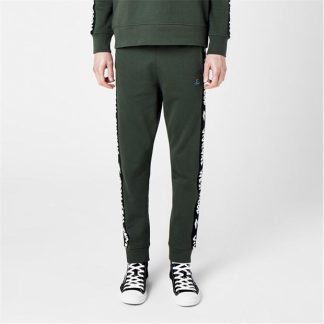 VIVIENNE WESTWOOD Tape Joggers Men Closed Hem Fleece Jogging Bottoms Khaki for sale