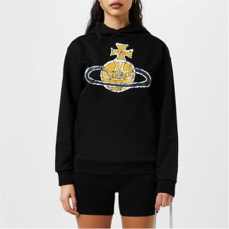 VIVIENNE WESTWOOD Time Machine Pullover Hoodie Women OTH Hoodies Black for sale