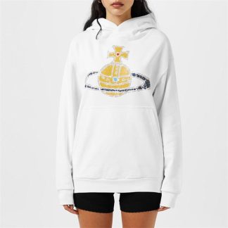 VIVIENNE WESTWOOD Time Machine Pullover Hoodie Women OTH Hoodies White for sale