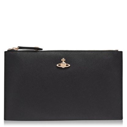 VIVIENNE WESTWOOD Victoria Zip Purse Bag Women Black  for sale