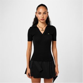 VIVIENNE WESTWOOD Viv Marina Polo Ld42 Women Black  for sale