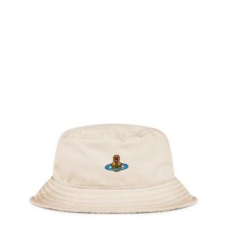 VIVIENNE WESTWOOD Viv Orb Bucket Ld42 Women Bucket Hats Sand for sale