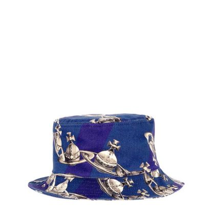 VIVIENNE WESTWOOD Viv Orb Chn Bckt Hat Sn32 Men Navy Blue  for sale