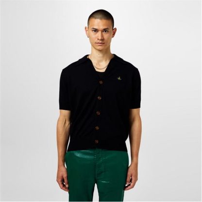 VIVIENNE WESTWOOD Viv Polo Cardigan Sn42 Men Black  for sale