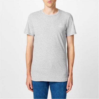 VIVIENNE WESTWOOD Viv Squiggle Logo T Sn05 Men Regular Fit T-Shirts Grey for sale