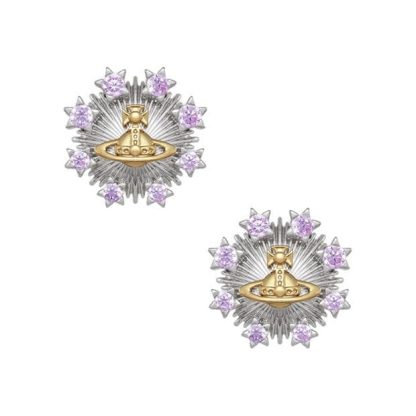 VIVIENNE WESTWOOD Viv Tara Earrings Ld43 Women Platinum  for sale