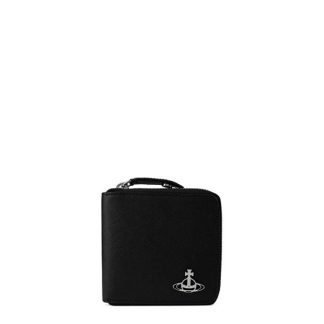 VIVIENNE WESTWOOD Viv Zip Wallet Sn34 Unisex Black  for sale