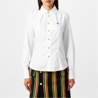 VIVIENNE WESTWOOD Vivienne Westwood Toulouse Shirt Women Plain Shirt - Long Sleeve White for sale