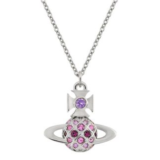 VIVIENNE WESTWOOD Willa Bas Relief Pendant Women Plat/Violet  for sale