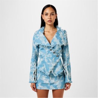 VIVIENNE WESTWOOD Worth More Jacket Women Blue Coral  for sale