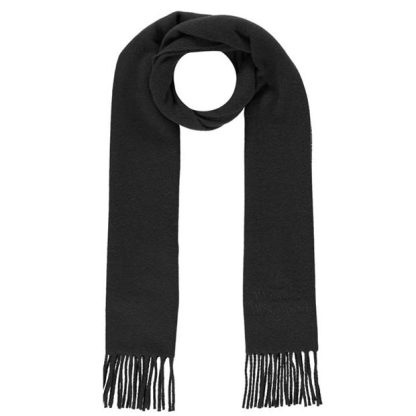 Vivienne Westwood Embroidered Logo Scarf Unisex Scarves Black for sale