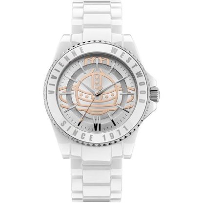 Vivienne Westwood Quartz Watch Women Analogue Quartz Watches Silver/White for sale