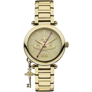 Vivienne Westwood Vivienne Westwood Kensington Watch Women Gold And Champagne  for sale